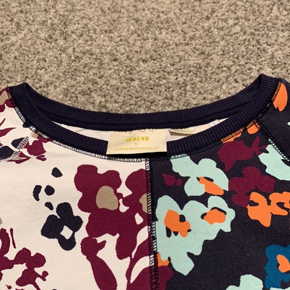 Maeve for Anthropologie Floral Sweatshirt - Picture 3 of 6